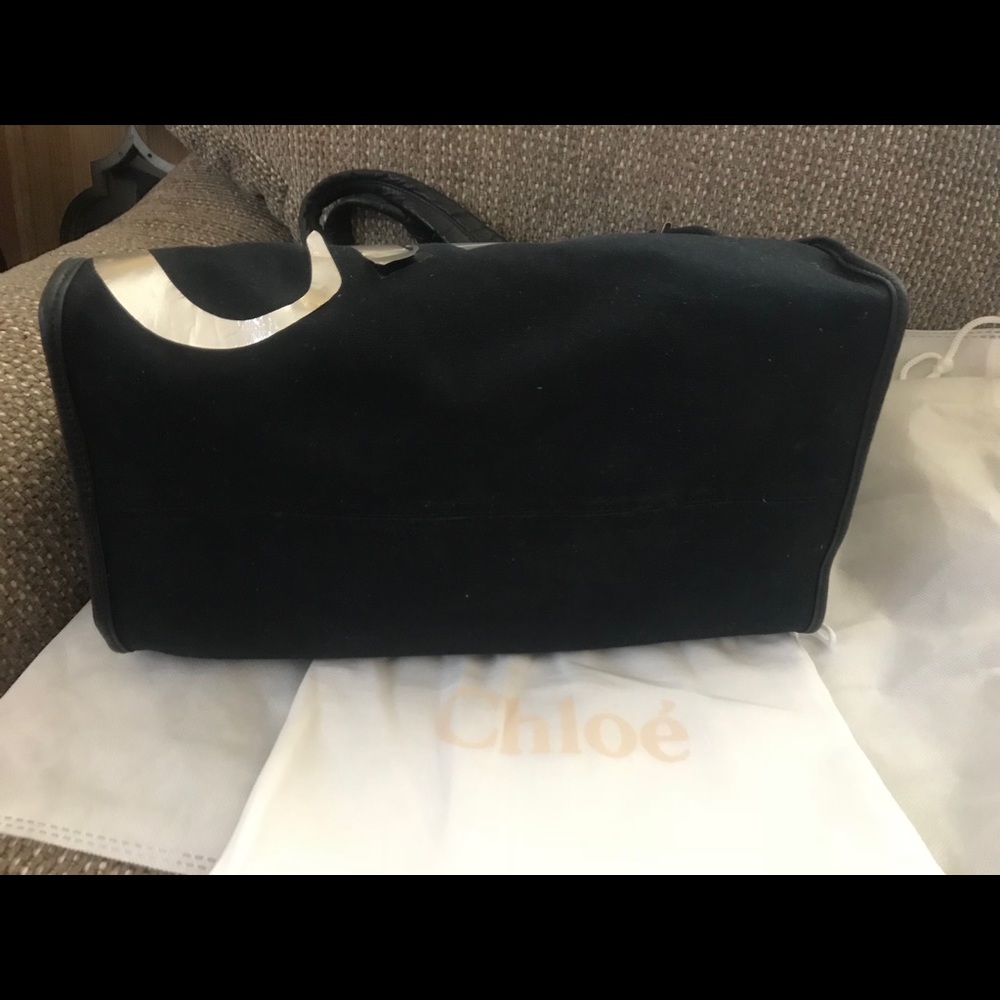 Auth. Chloe Signature Black Tote / Shoulder Bag - Picture 8 of 8